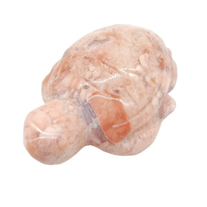 Pink Flower Agate Turtle # 181