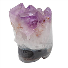 Load image into Gallery viewer, Amethyst Cluster Skull # 145
