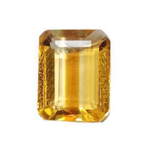 Citrine Emerald Cut Gemstone