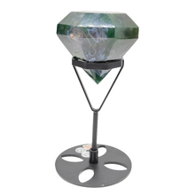 Load image into Gallery viewer, Moss Agate Diamond + Stand # 158
