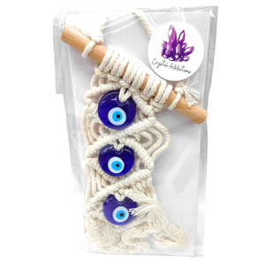 Evil Eye Macrame Hanger