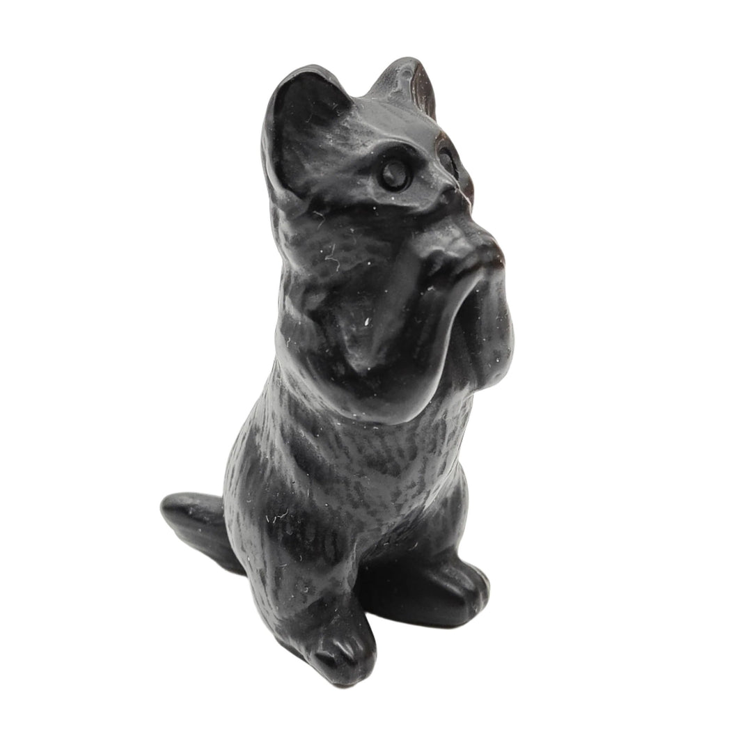 Black Obsidian Standing Cat # 1