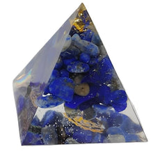 Load image into Gallery viewer, Resin Chip Chakra Pyramids
