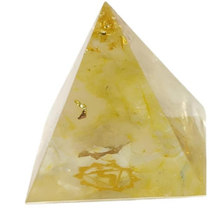 Resin Chip Chakra Pyramids