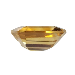 Citrine Emerald Cut Gemstone