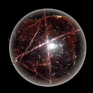 Garnet Sphere with Star # 12