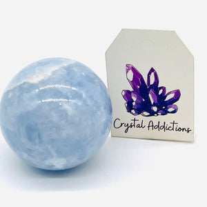 Blue Calcite Sphere # 10