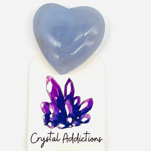 Blue Chalcedony Heart # 106