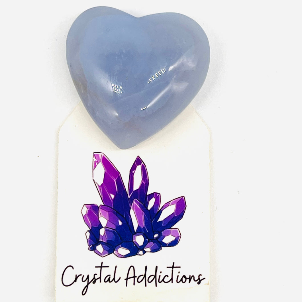 Blue Chalcedony Heart # 106