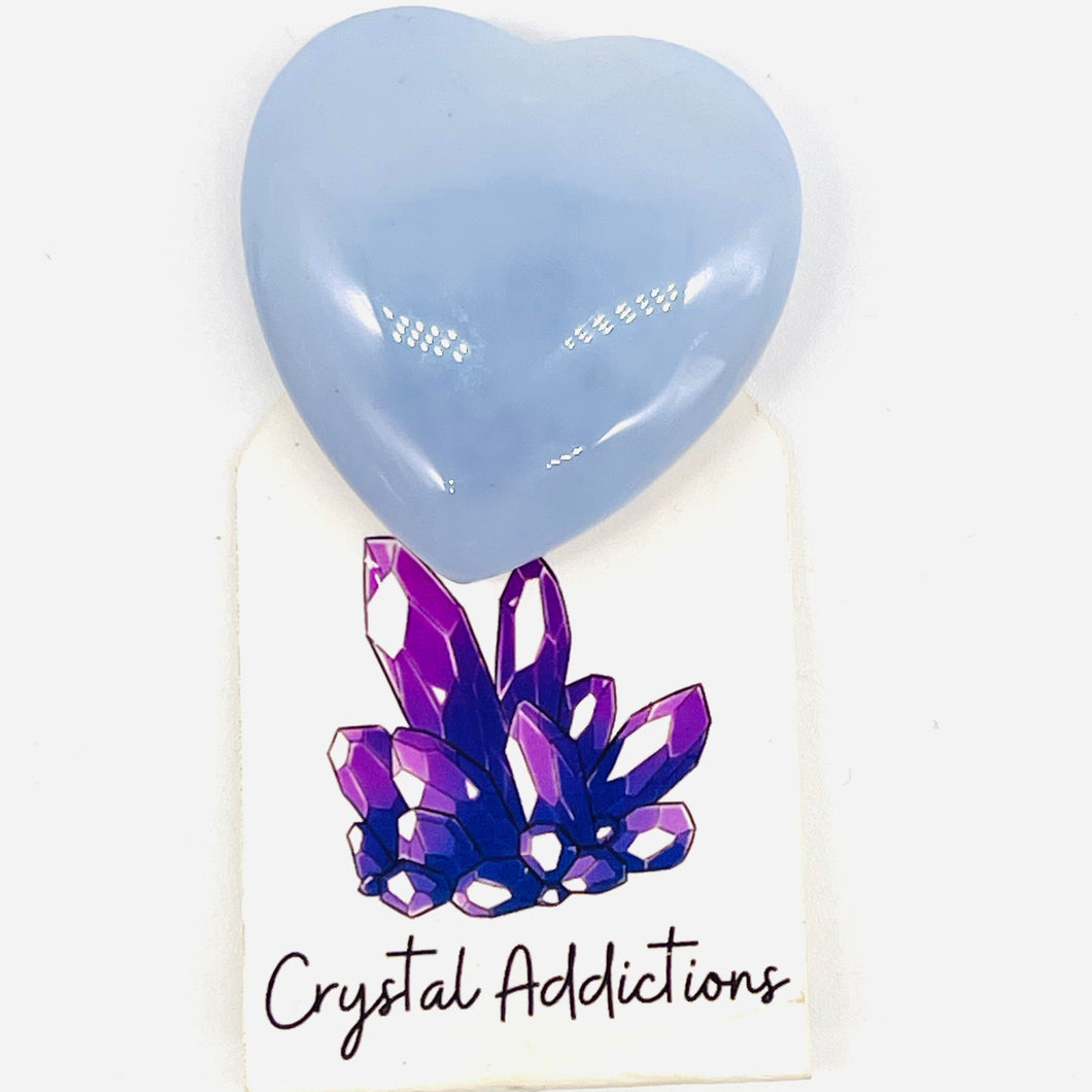 Blue Chalcedony Heart # 103