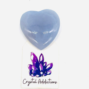 Blue Chalcedony Heart # 154