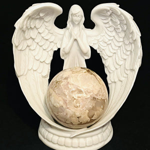 Standing Angel Wings Sphere Stand