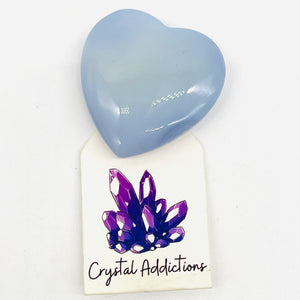 Blue Chalcedony Heart # 148