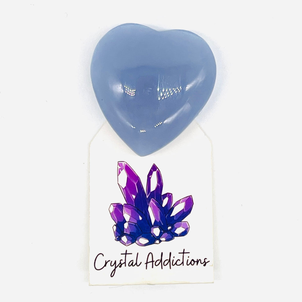 Blue Chalcedony Heart # 97