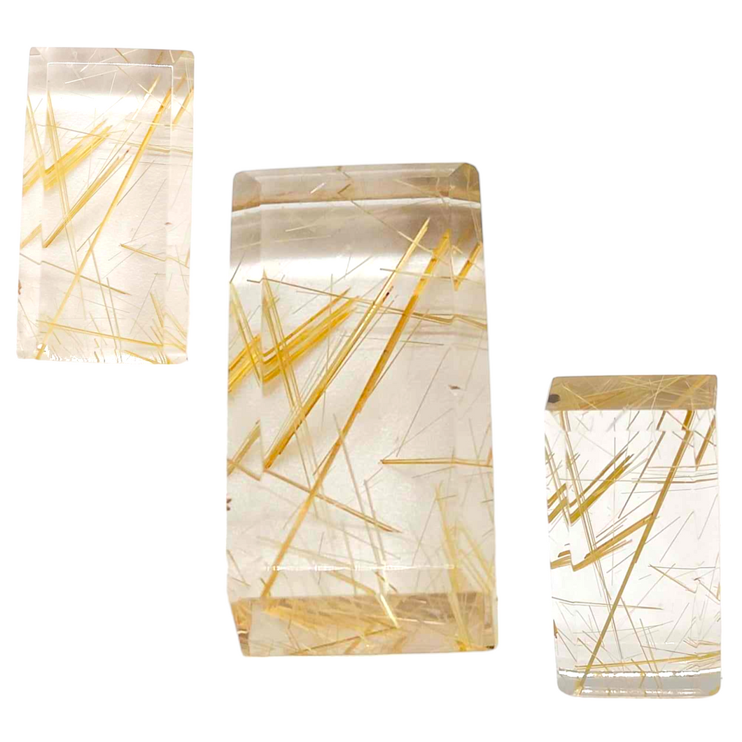 Rutile Rectangle Cabochon # 142