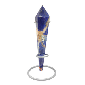 Sunset Sodalite Wand + Stand # 120