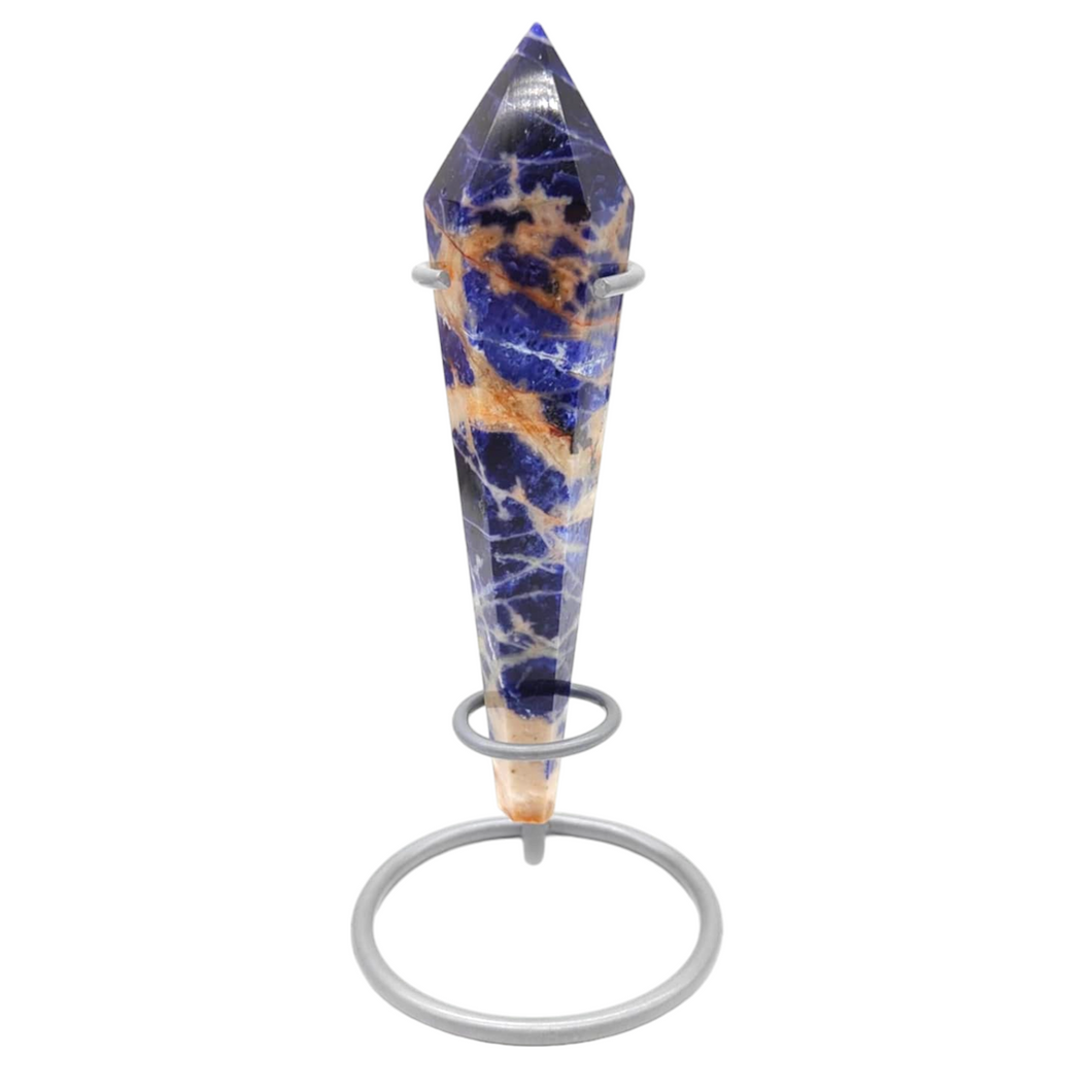 Sunset Sodalite Wand + Stand # 140