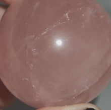 Load and play video in Gallery viewer, Rose Quartz Sphere + Star # 156
