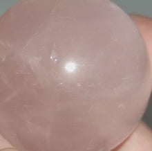 Load and play video in Gallery viewer, Rose Quartz Sphere + Star # 82
