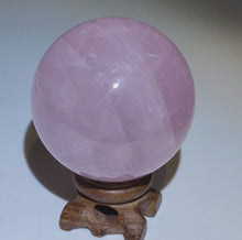 Load and play video in Gallery viewer, Rose Quartz Sphere + Star # 100
