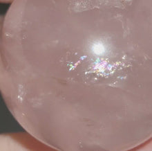 Load and play video in Gallery viewer, Rose Quartz Sphere + Star # 156
