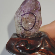 Load and play video in Gallery viewer, Brandberg Amethyst Enhydro in Custom Stand # 96
