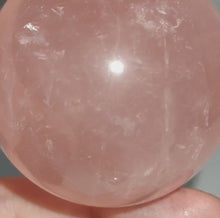 Load and play video in Gallery viewer, Rose Quartz Sphere + Star # 128
