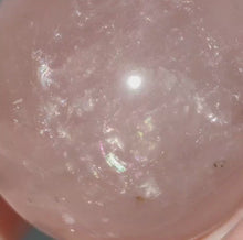 Load and play video in Gallery viewer, Rose Quartz Sphere + Star # 128
