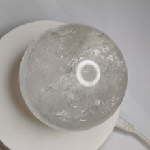 Load and play video in Gallery viewer, Clear Quartz Sphere # 70
