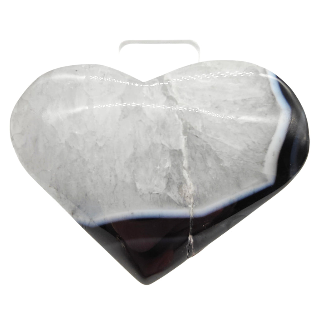 Black Agate Heart # 190