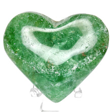 Load image into Gallery viewer, Green Strawberry Quartz Heart # 187
