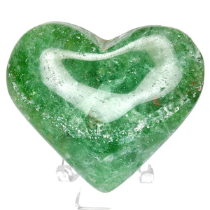 Green Strawberry Quartz Heart # 187