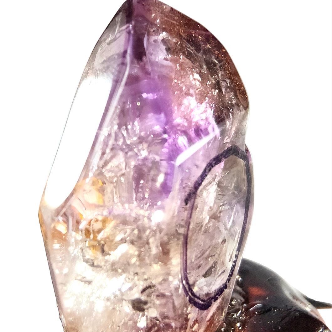 Brandberg Amethyst Enhydro in Custom Stand # 96