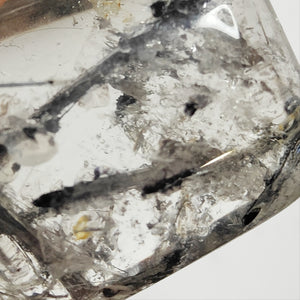 Black Tourmalated Quartz Cabochon # 35