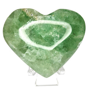 Green Strawberry Quartz Heart # 143