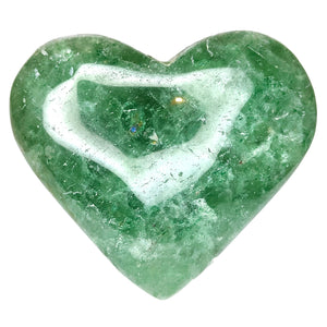 Green Strawberry Quartz Heart # 187
