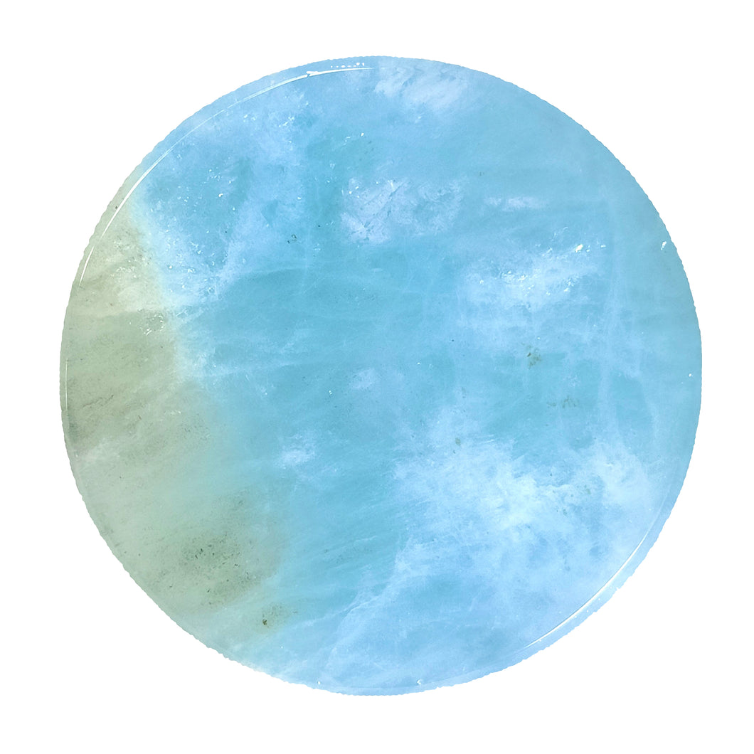 Aquamarine Polished Disc # 50
