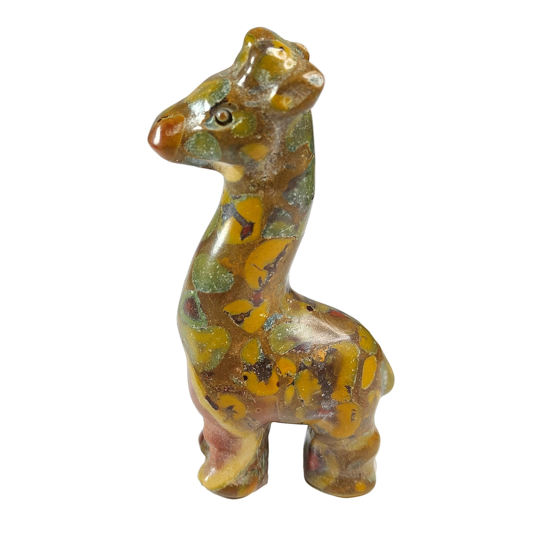 Bamboo Leaf Jasper Giraffe # 37