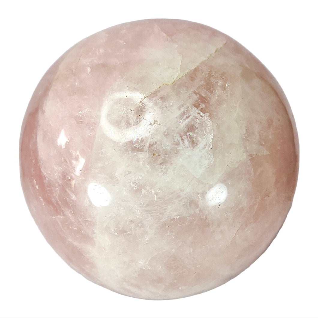 Brazilian Rose Quartz Sphere with Star # 145
