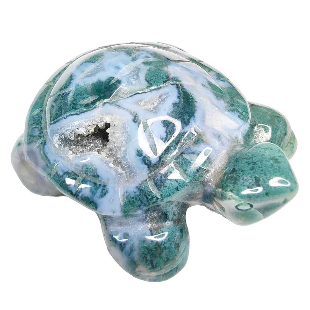 Moss Agate Turtle # 137