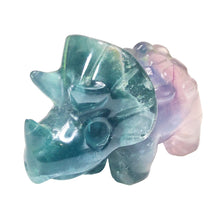 Load image into Gallery viewer, Rainbow Fluorite Triceratops # 7
