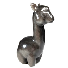 Load image into Gallery viewer, Silver Sheen Obsidian Llama # 17
