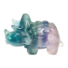 Load image into Gallery viewer, Rainbow Fluorite Triceratops # 7
