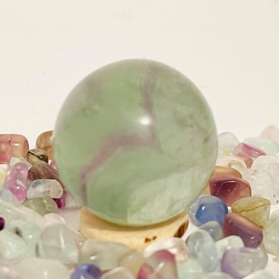 Rainbow Fluorite Sphere #104