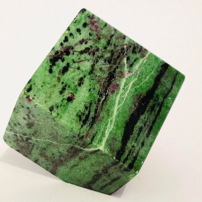 Ruby in Zoisite Standing Cube #107