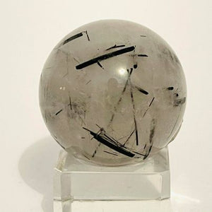 Black Tourmaline in Quartz Sphere #108