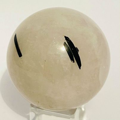 Black Tourmaline in Quartz Sphere #12