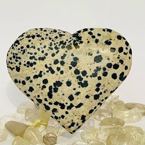 Dalmatian Jasper Heart #13