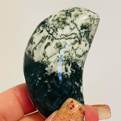 Moss Agate Moon # 15