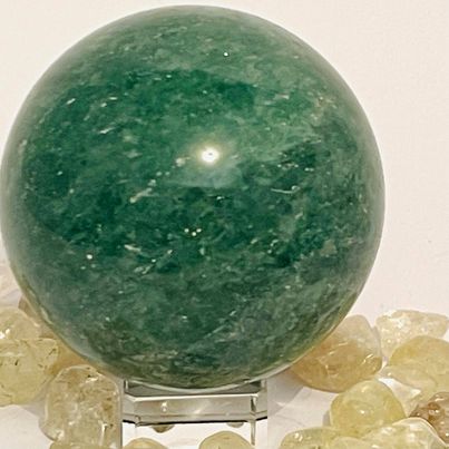 Green Strawberry Quartz Sphere #154